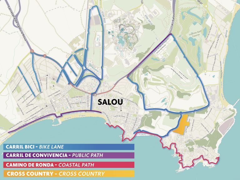 Mapa ciclo Salou